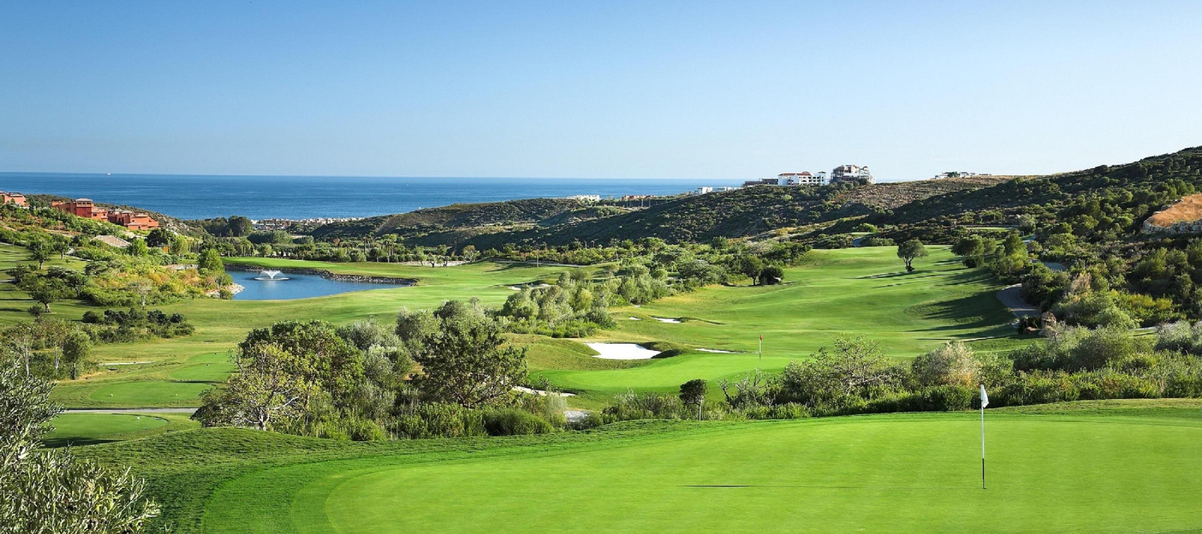 Finca Cortesín golf course with sea view